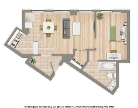 wakefield hall apartments one bedroom floor plan